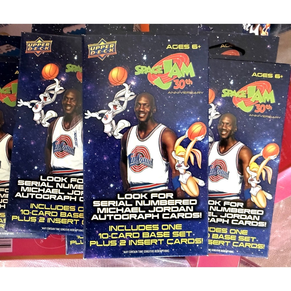 Authentic HTF!!  2026 Space Jam 30th Anniversary Upper Deck Cards LOT OF 3